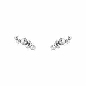Georg Jensen Moonlight Grapes Sterling Silver Ear Cuff Earrings
