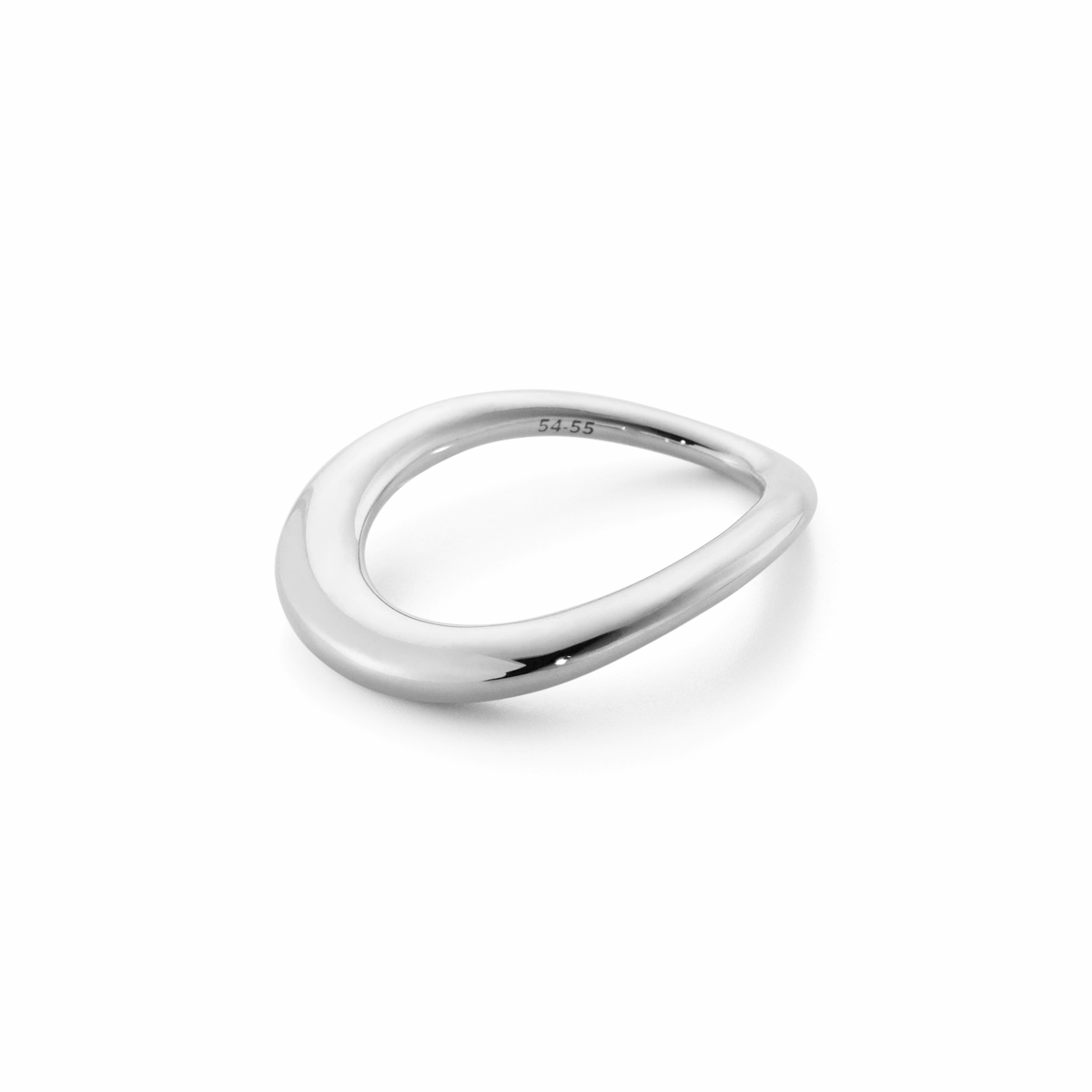 Georg Jensen Offspring D Sterling Silver Slim Ring D