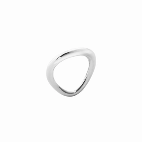 Georg Jensen Offspring D Sterling Silver Slim Ring D