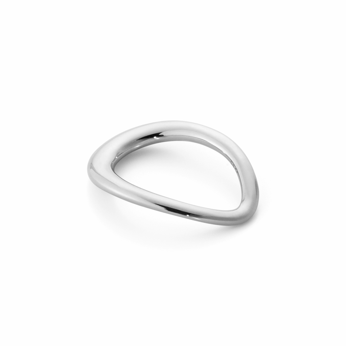 Georg Jensen Offspring D Sterling Silver Slim Ring D