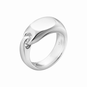 Georg Jensen Reflect Sterling Silver Signet Ring