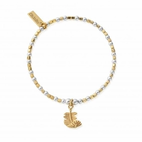 Gold & Silver Folded Feather Bracelet GMBCFB2567