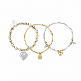 Gold And Silver Compassion Set Of 3 Love GMBSTA3LOVE