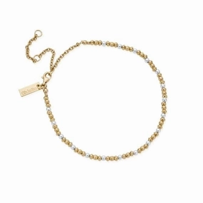 Gold And Silver Dainty Mini Disc Pumpkin Anklet GMANMDP