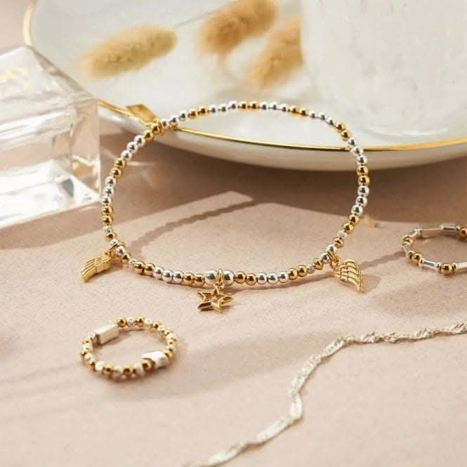 Gold And Silver Rhythm Of Water Ring
