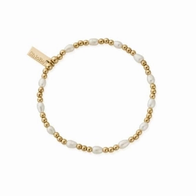 Gold Cute Charm Pearl Bracelet GBRPCC
