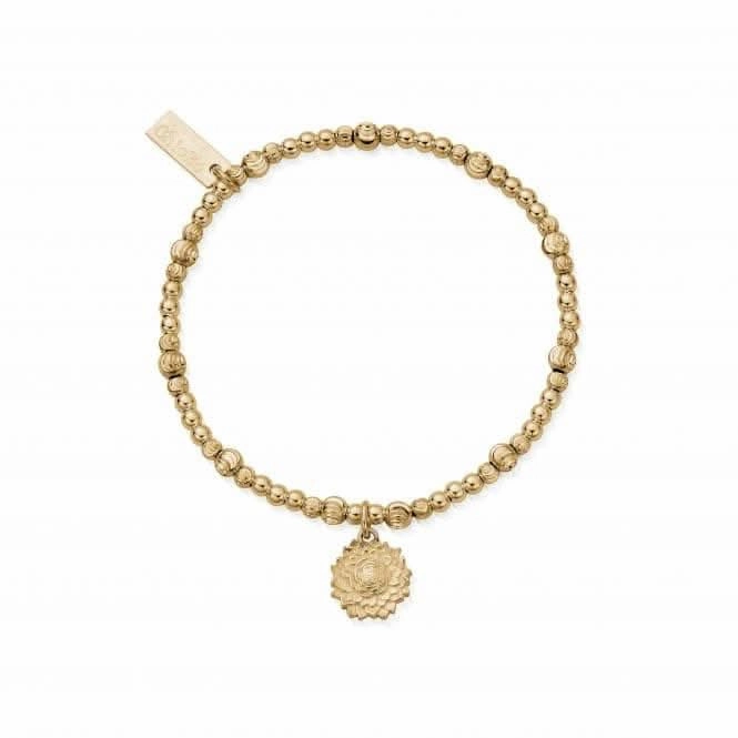 Gold Cute Sparkle Sunflower Bracelet GBCS3201
