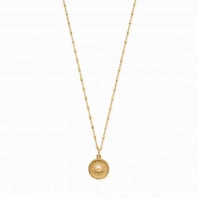 Gold Delicate Cube Sun Catcher Necklace GNDC3199