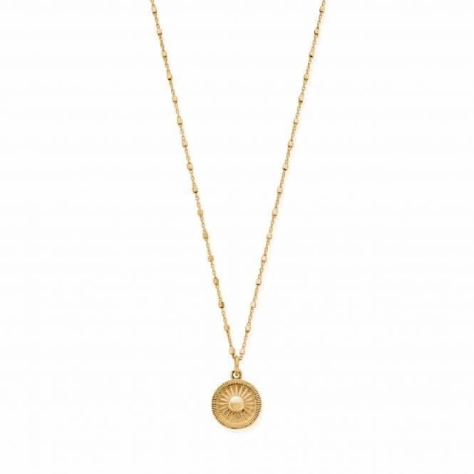 Gold Delicate Cube Sun Catcher Necklace GNDC3199