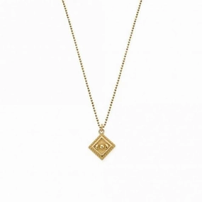 Gold Diamond Cut Chain With Moon Magic Pendant GCDC23351