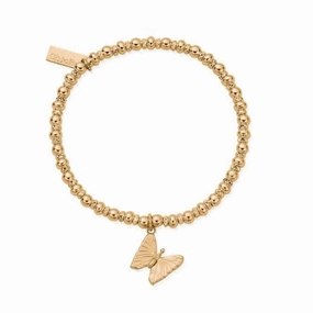 Gold Didi Sparkle Butterfly Bracelet GBDS3319
