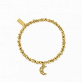 Gold Didi Sparkle Starry Moon Bracelet GBDS3087