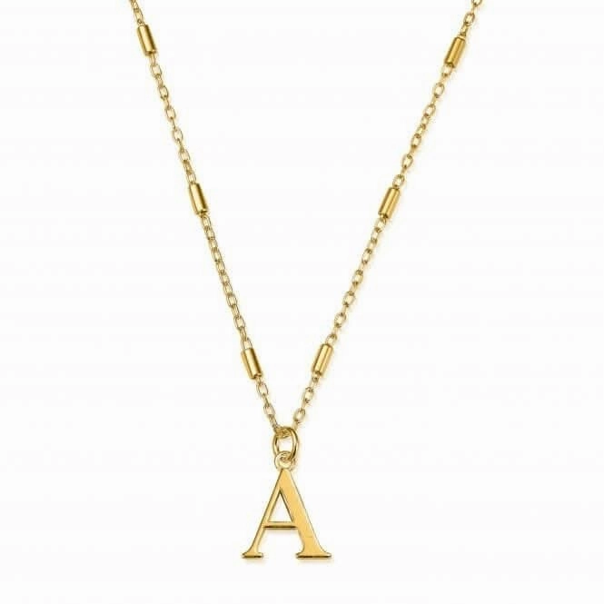 Gold Iconic Initial A Necklace GNCC4041A