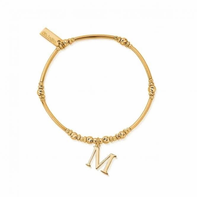 Gold Iconic Initial Bracelet - Letter M