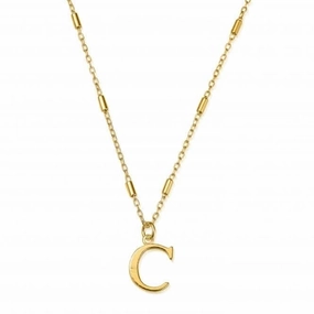 Gold Iconic Initial C Necklace GNCC4041C
