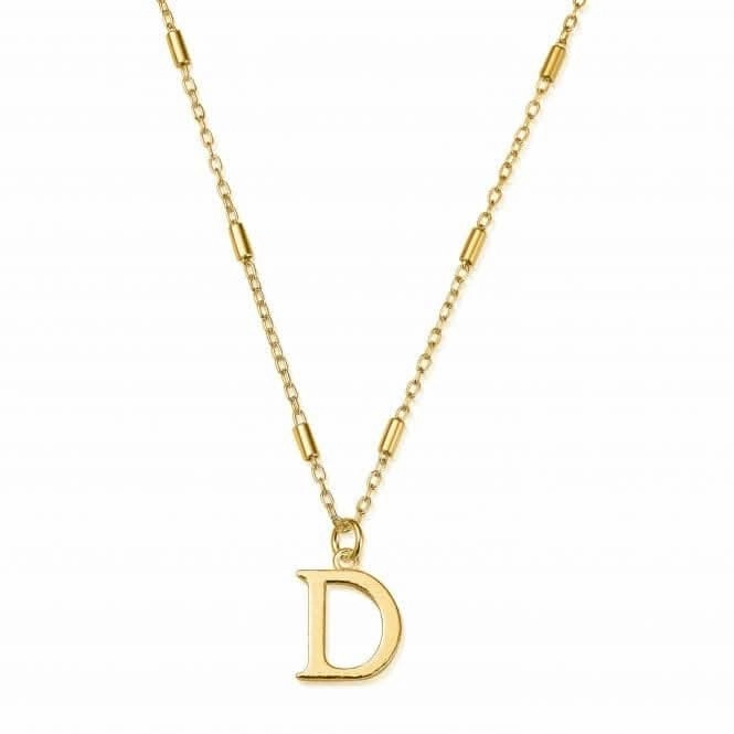 Gold Iconic Initial D Necklace GNCC4041D