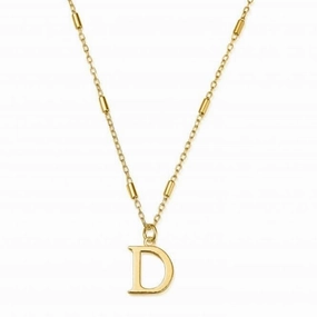 Gold Iconic Initial D Necklace GNCC4041D
