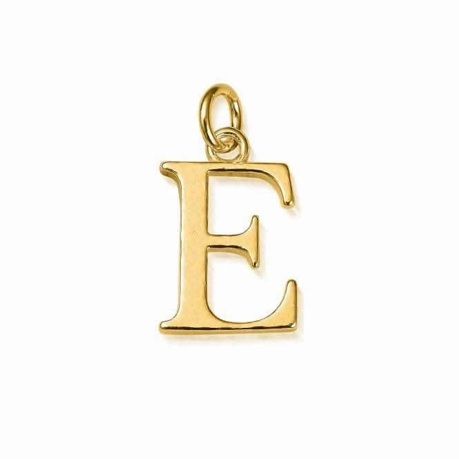 Gold Iconic Initial E Necklace GNCC4041E