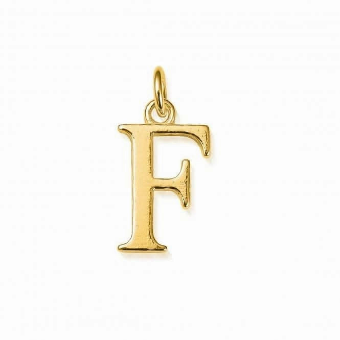 Gold Iconic Initial F Necklace GNCC4041F