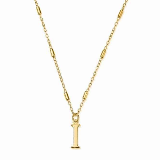 Gold Iconic Initial I Necklace GNCC4041I
