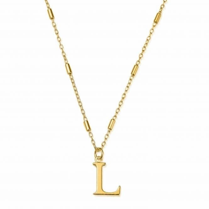 Gold Iconic Initial L Necklace GNCC4041L