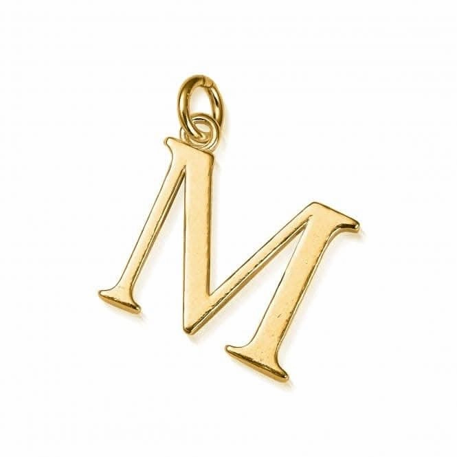 Gold Iconic Initial M Necklace GNCC4041M