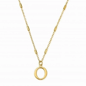 Gold Iconic Initial O Necklace GNCC4041O