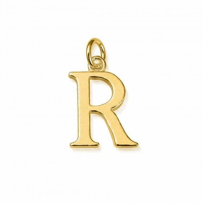 Gold Iconic Initial R Necklace GNCC4041R