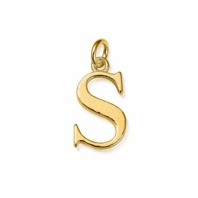 Gold Iconic Initial S Necklace GNCC4041S