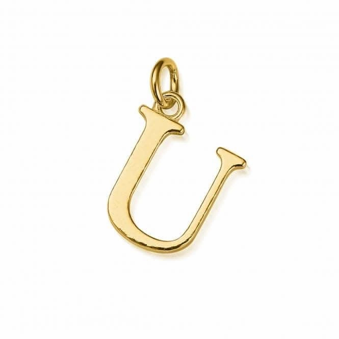 Gold Iconic Initial U Necklace GNCC4041U