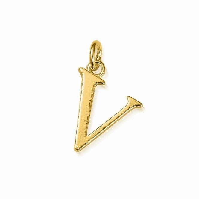 Gold Iconic Initial V Necklace GNCC4041V