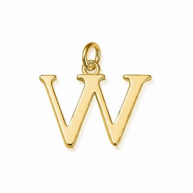 Gold Iconic Initial W Necklace GNCC4041W
