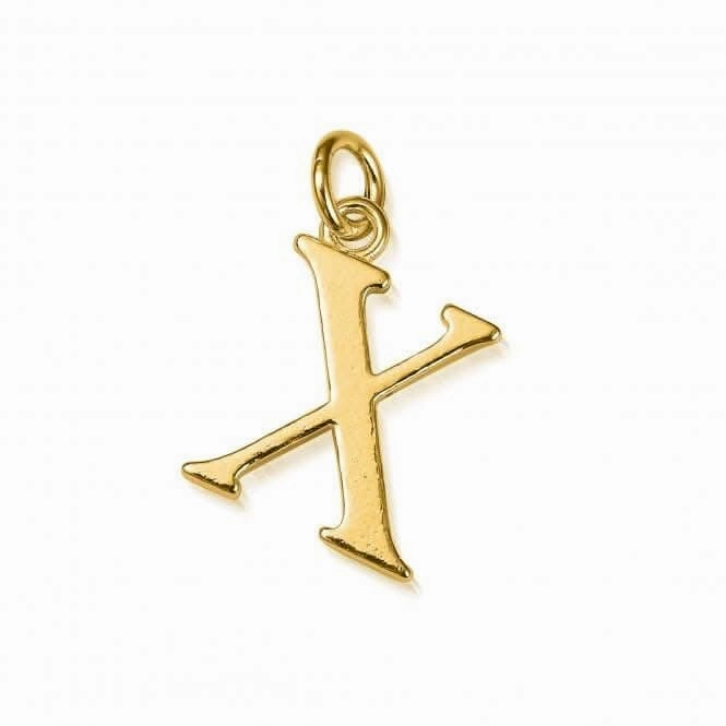 Gold Iconic Initial X Necklace GNCC4041X