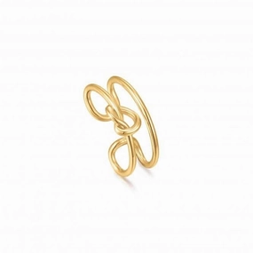 Gold Knot Ear Cuff E029-03G