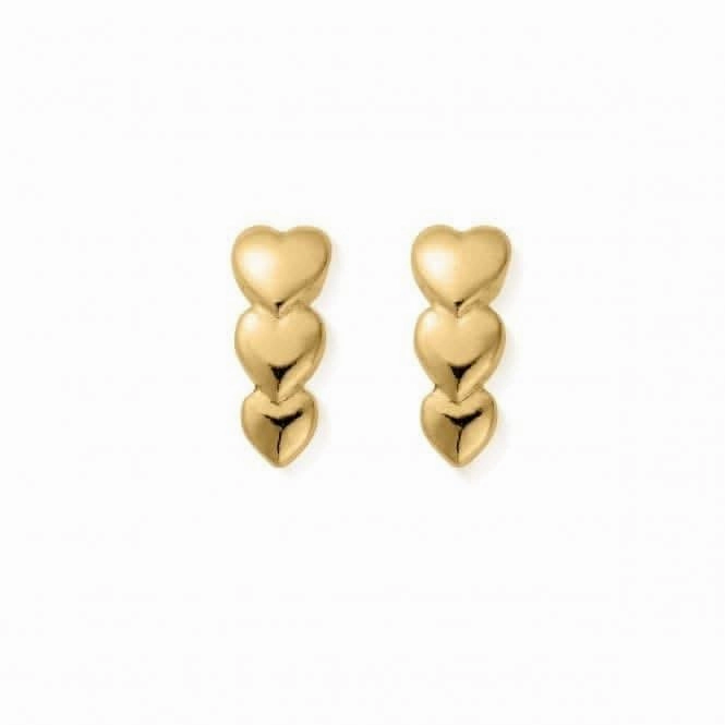 Gold Life Lover Stud Earrings GEST2551