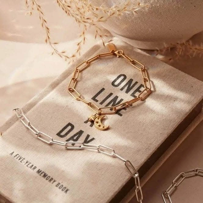 Gold Link Chain Hope and Guidance Bracelet GBLC30873031