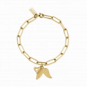 Gold Link Chain Love and Guidance Bracelet GBLC7013095