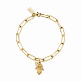 Gold Link Chain Protection Bracelet GBLC20701106