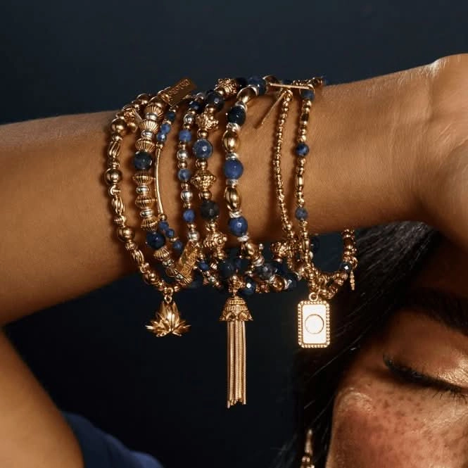 Gold Manifest Sodalite Set Of 2 Bracelets GBSET33733375