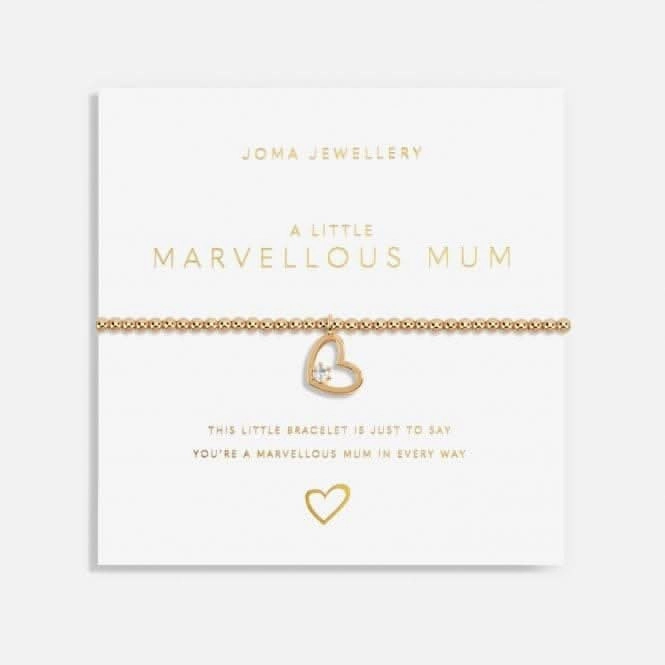 Gold Marvellous Mum Gold 17.5cm Stretch Bracelet 6177
