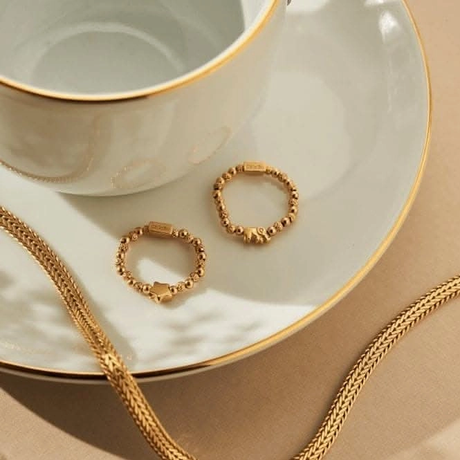 Gold Mini Lucky Elephant Ring