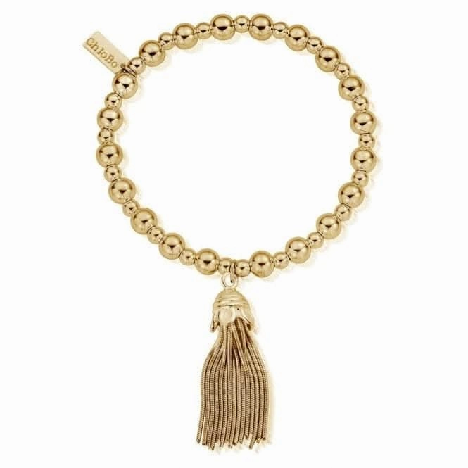 Gold Mini Small Ball Tassel Bracelet GBMSB2102