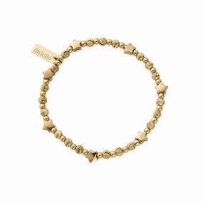 Gold Multi Inset Star Bracelet GBMSTAR