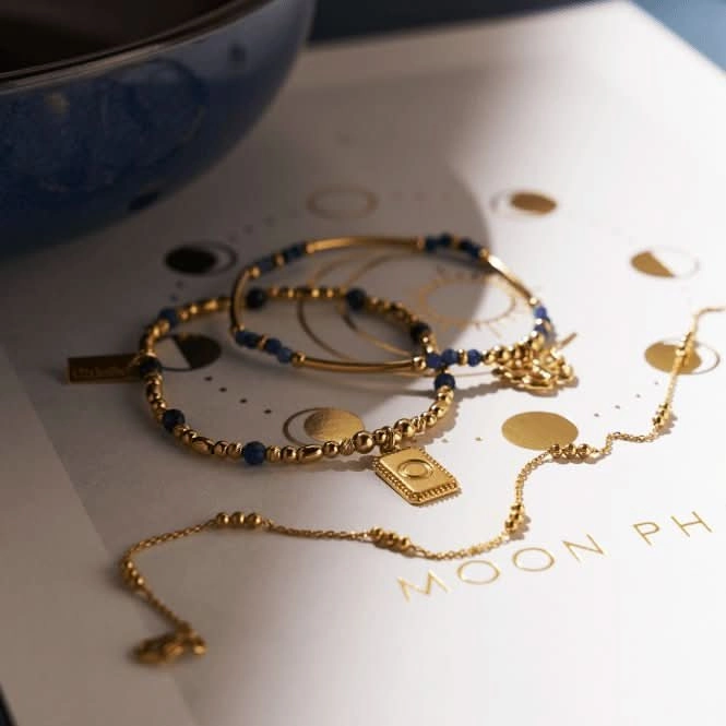 Gold New Beginnings Sodalite Set Of 2 Bracelets GBSET33773379