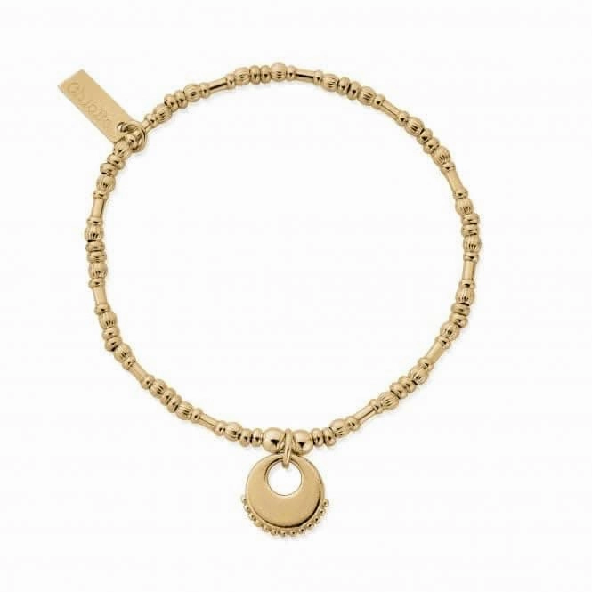 Gold Personalised Pumpkin Eclipse Bracelet PGBPUMP3263