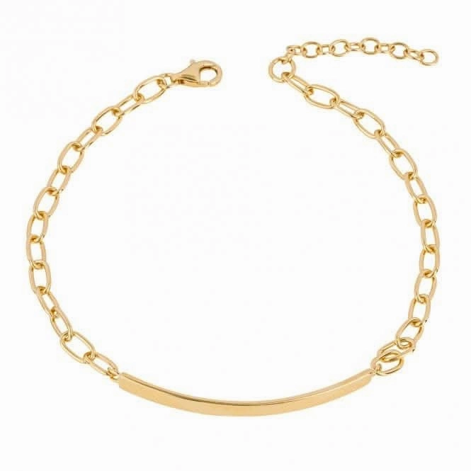 Gold Plated Id Bracelet B5390