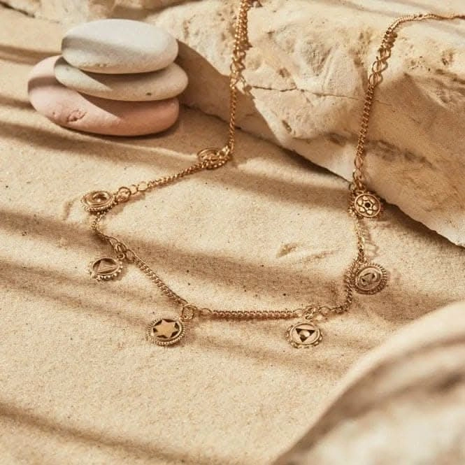 Gold Positive Vibes Necklace GN800