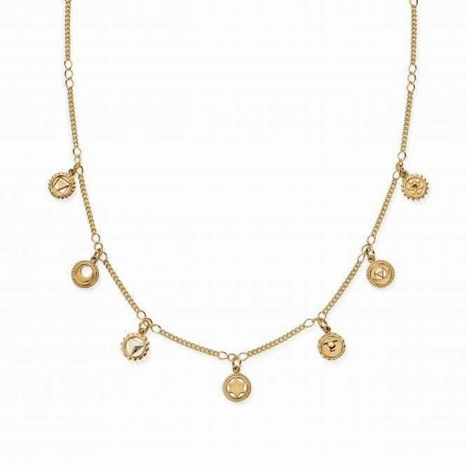 Gold Positive Vibes Necklace GN800