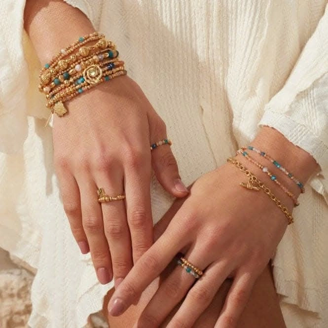 Gold Shadows Of Peace Ring