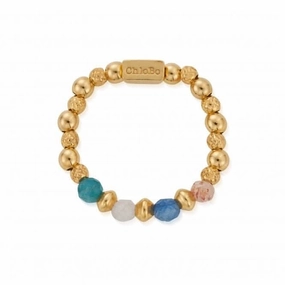 Gold Shadows Of Peace Ring